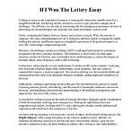 if i won the lottery essay conclusion